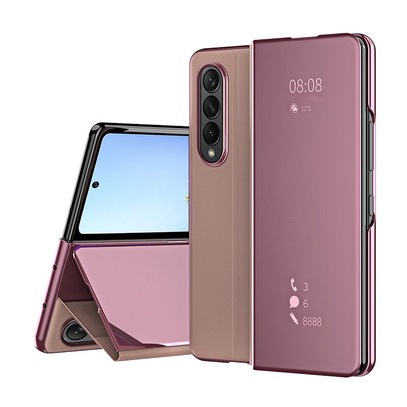 Smart View Flip Mirror Case For Samsung Galaxy Z Fold 4