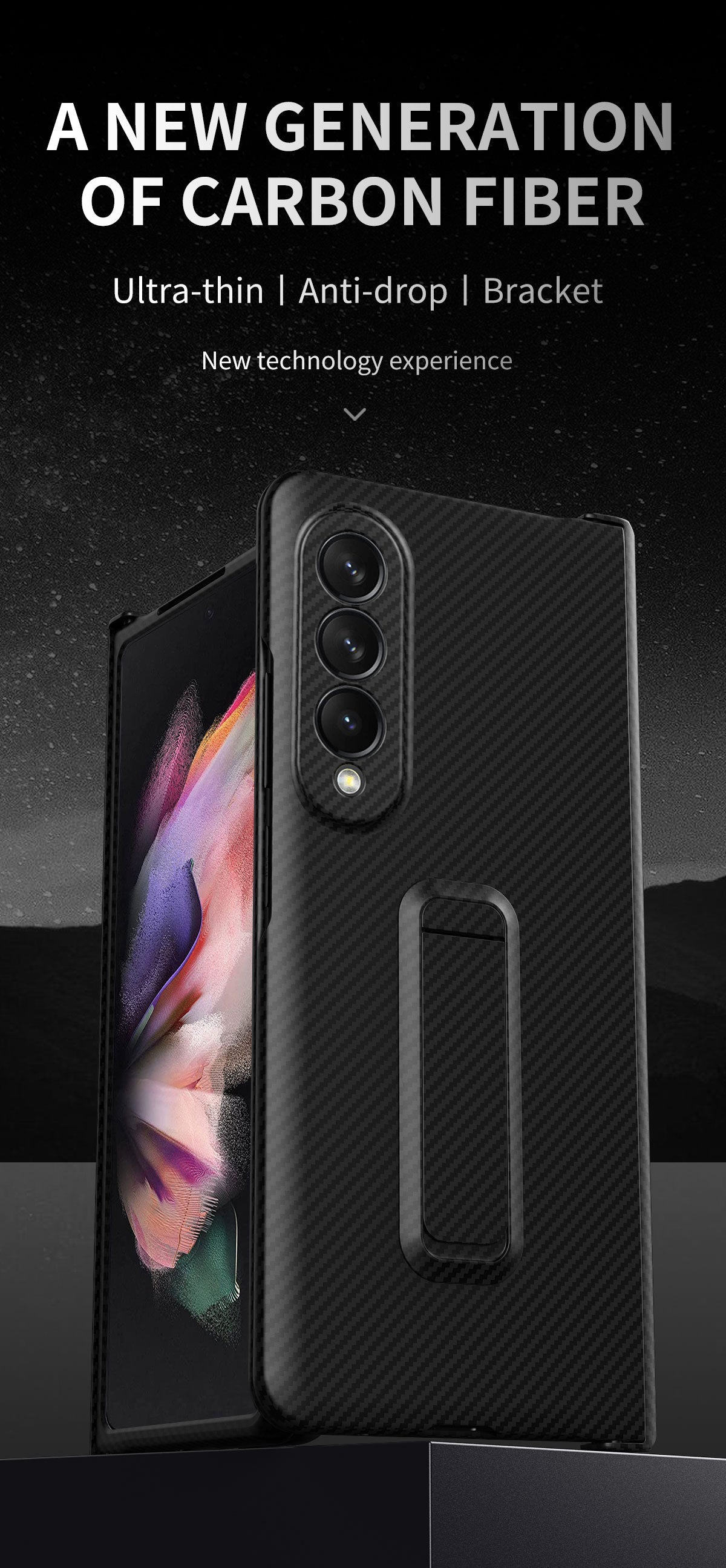 Ultra Thin Cover with Screen Protector For Samsung Galaxy Z Fold 4