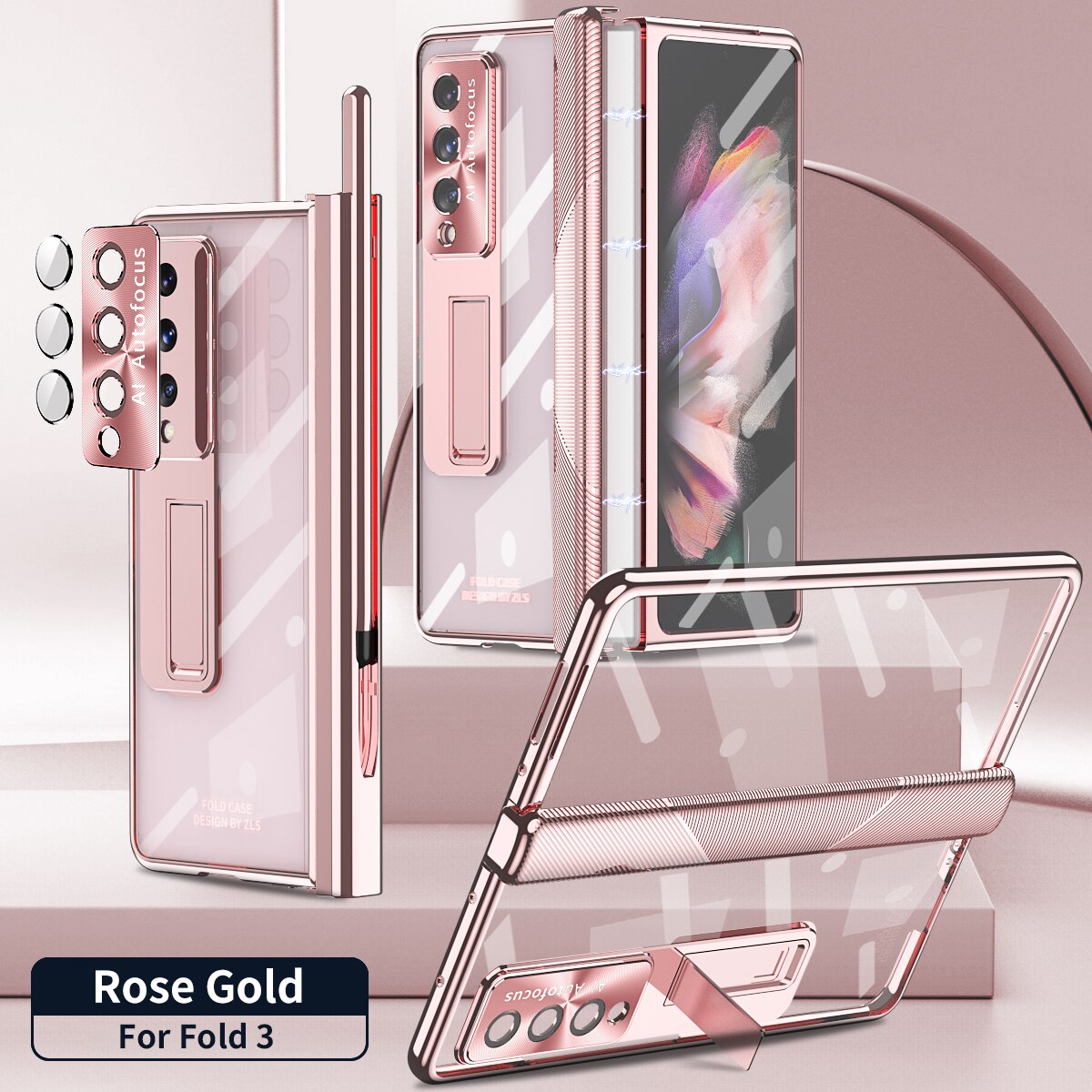 Transparent Case With S Pen For Samsung Galaxy Z Fold 4