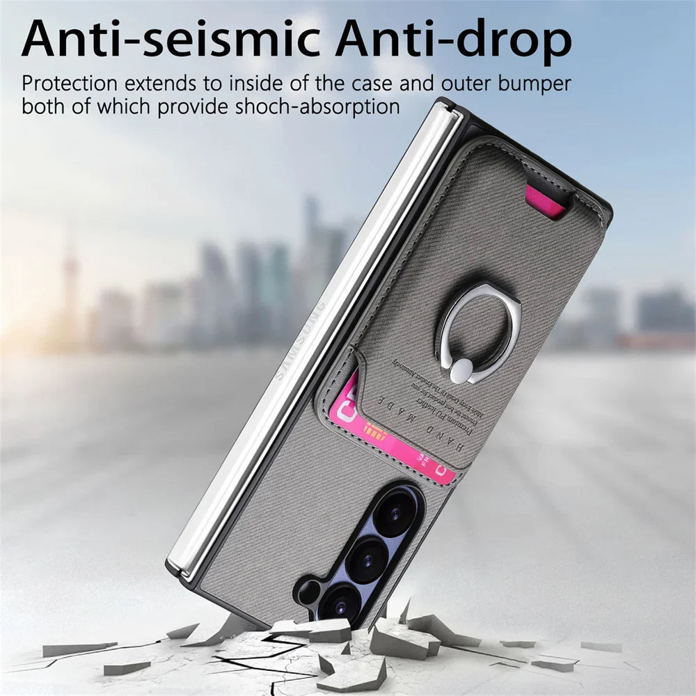 Detachable Leather Wallet Case