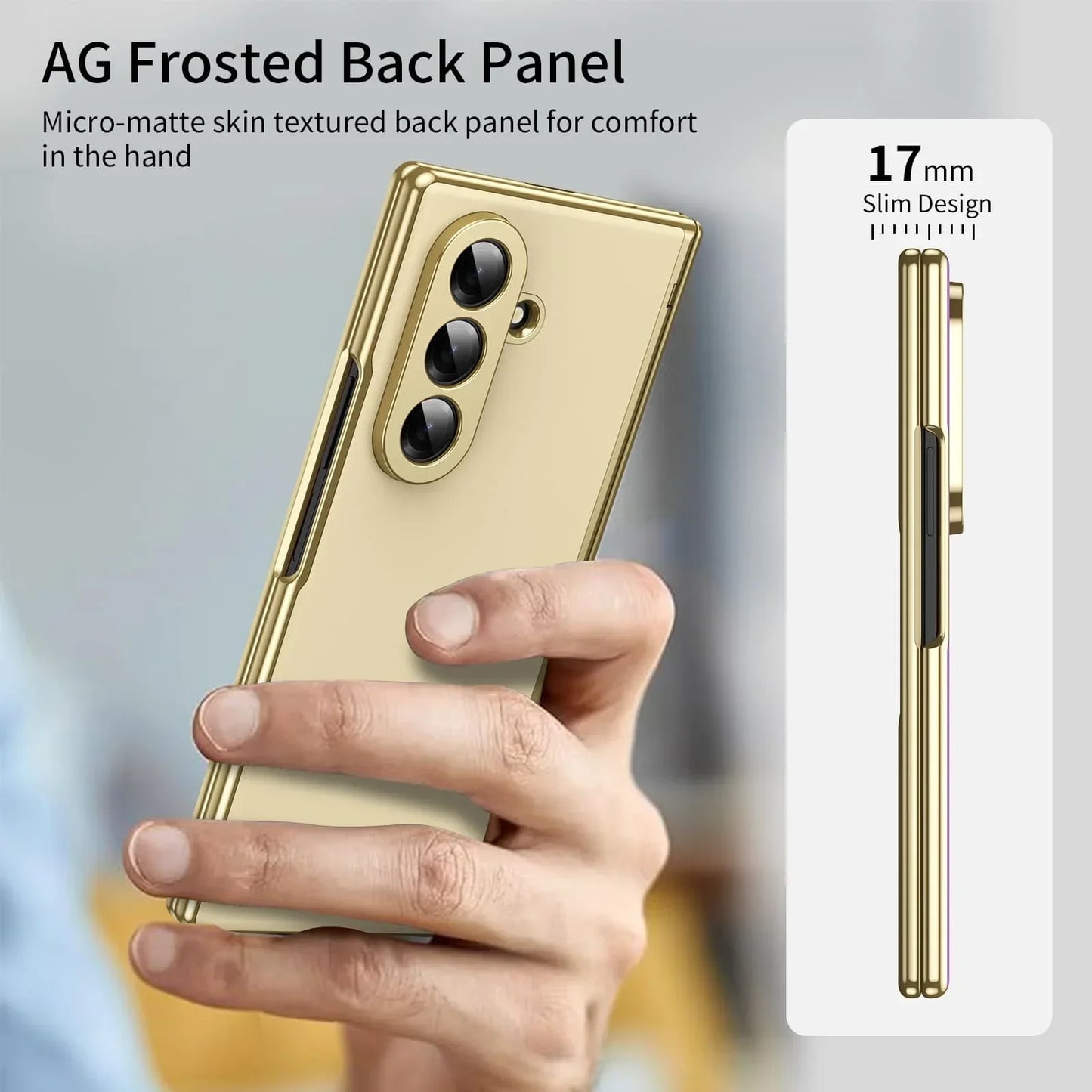 Slim Magnetic Leather Case