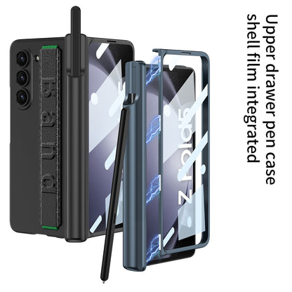 Z Fold 5 Case | Magnetic Hinge Wristband Phone Cover