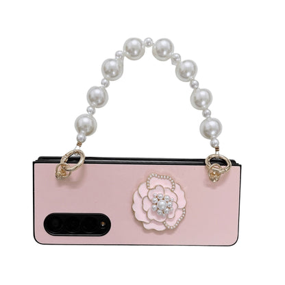Luxury Pearl Bracelet Chain Case for Samsung Galaxy Z Fold 4