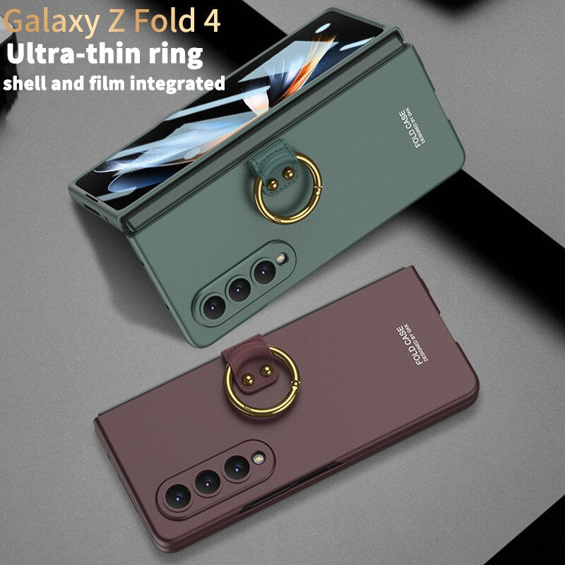 Ultra Thin Shockproof Ring Case For Samsung Galaxy Z Fold 4