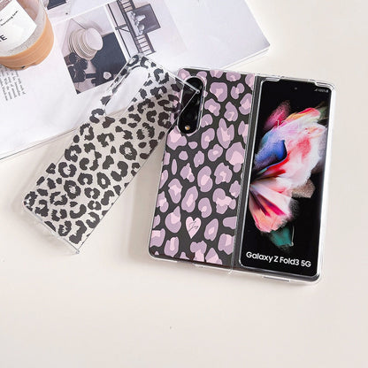 Woman Fashion Leopard Pattern Phone Case For Samsung Galaxy Z Fold 4 5G