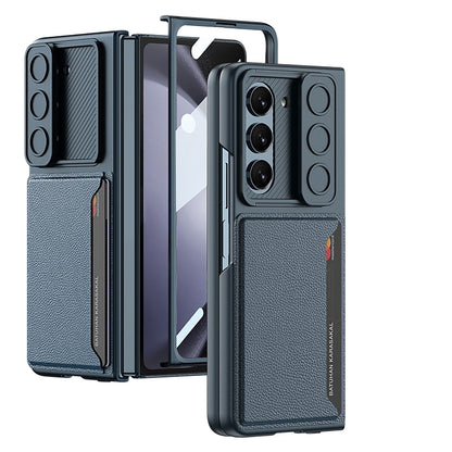 Ultrathin Matte Case with Card Holder For Samsung Galaxy Z Fold 5