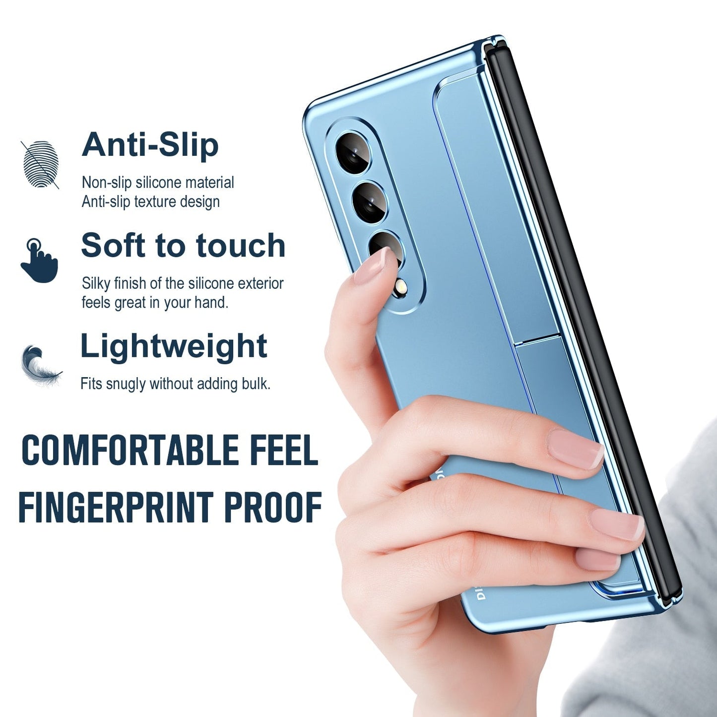 Slim Shockproof Case with bracket pen slot For Samsung Galaxy Z Fold 4