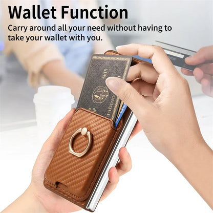 Full Protection Case with Detachable Card Wallet For Samsung Galaxy Z Fold Series