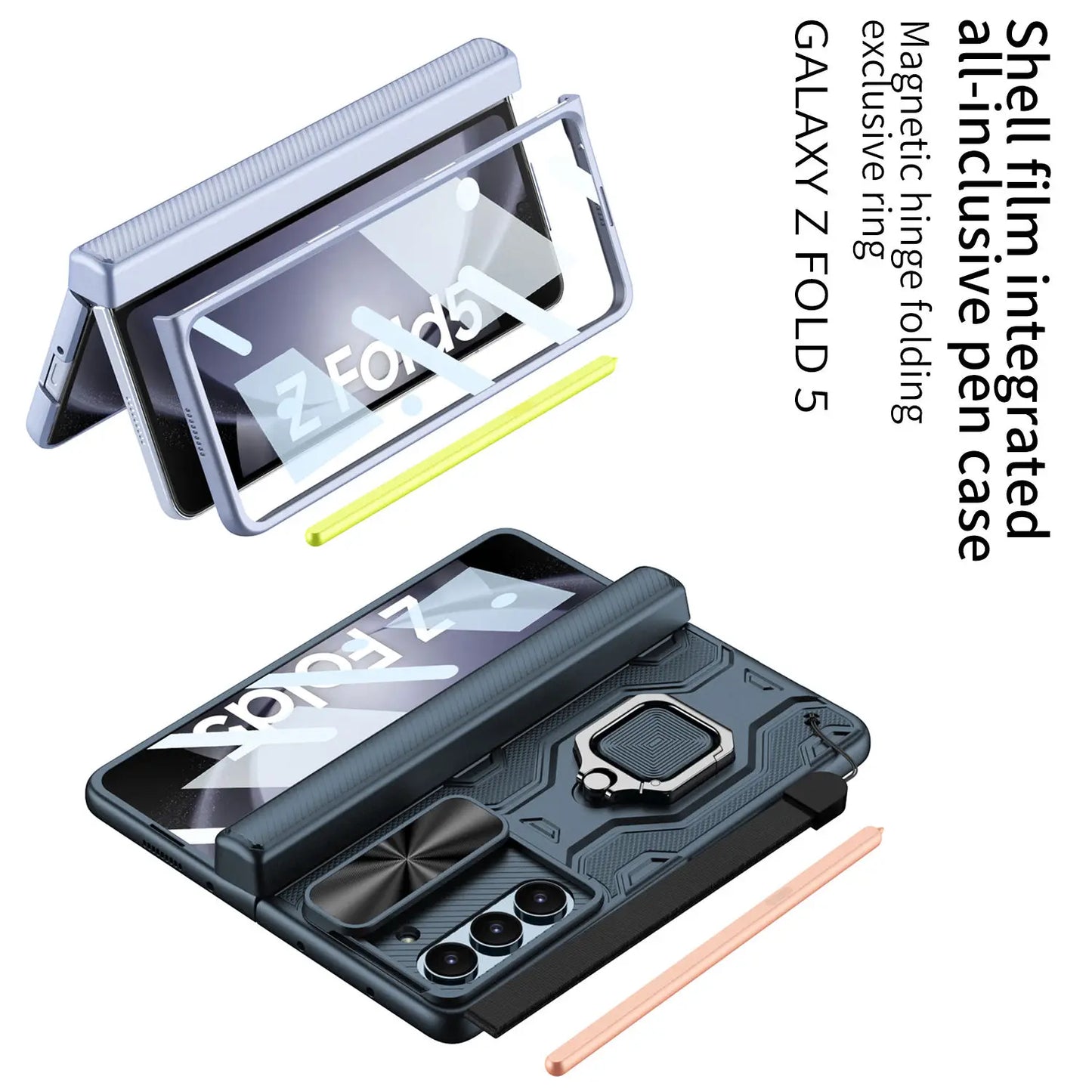 Full Protection Case with Pen Holder & Stand for Galaxy Z Fold Series