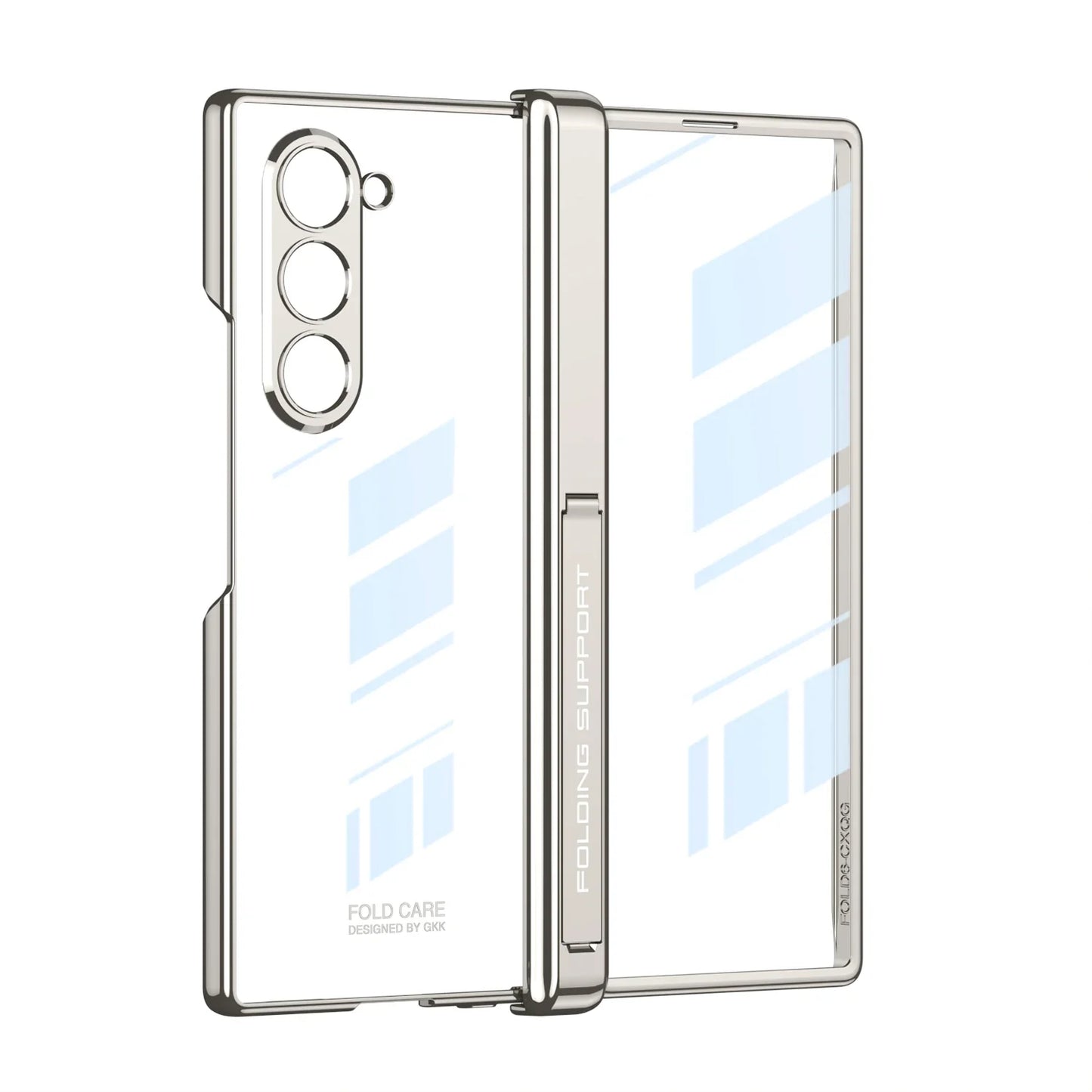 Transparent Magnetic Case with Hinge Protection for Samsung Galaxy Z Fold 6
