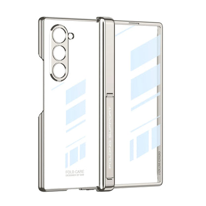 Transparent Magnetic Case with Hinge Protection for Samsung Galaxy Z Fold 6