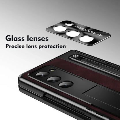 Luxury Leather Stand & Pen Slot Case