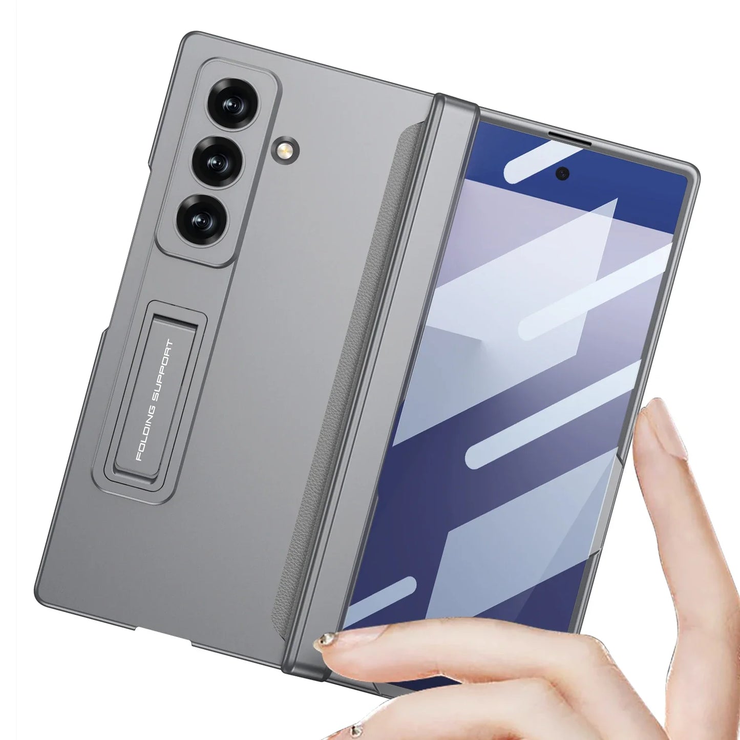 Magnetic Matte Kickstand Case