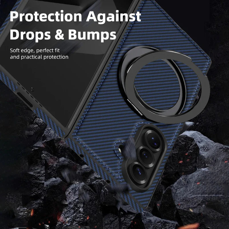 Carbon Fiber Magnetic Ring Case