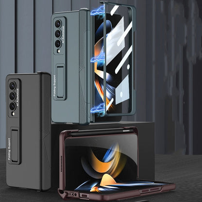 Magnetic Hinge Case WITH Side Pen Holder for Samsung Galaxy Z Fold 4