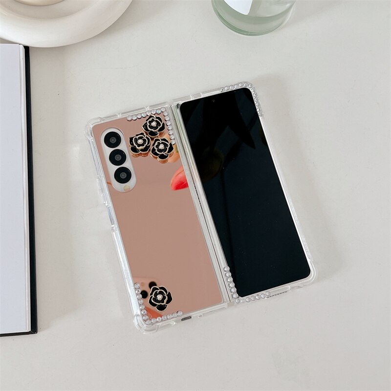 Retro 3D Rhinestone Cover For Samsung Galaxy Z Fold 4 3