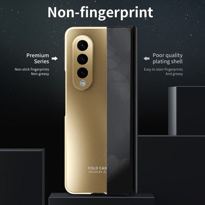 Shockproof Plating Hinge Case for Samsung Galaxy Z Fold 4