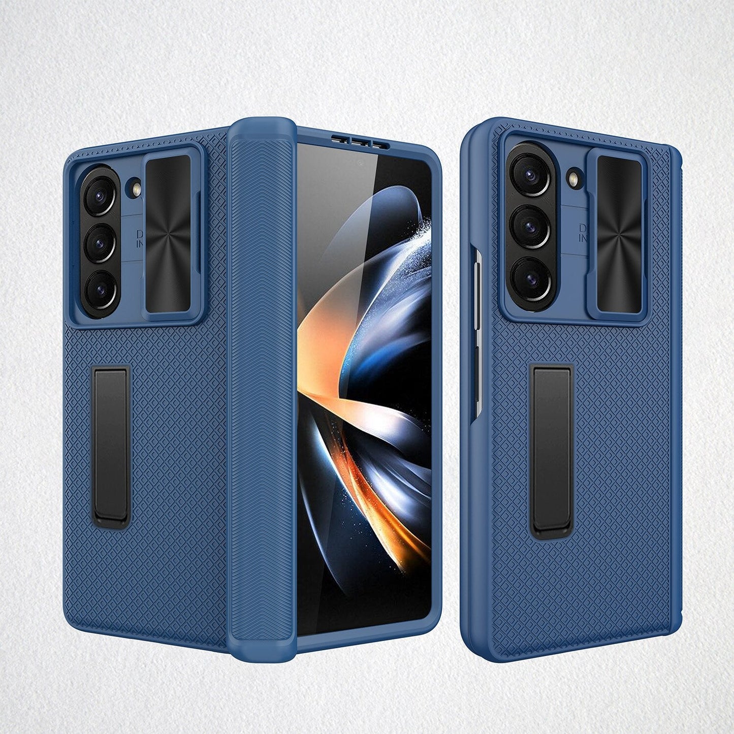 Shockproof Matte Case with Bracket For Samsung Galaxy Z Fold 5