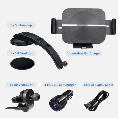 Car Mount For Z Fold 5 Dual Coil Wireless Car Charger