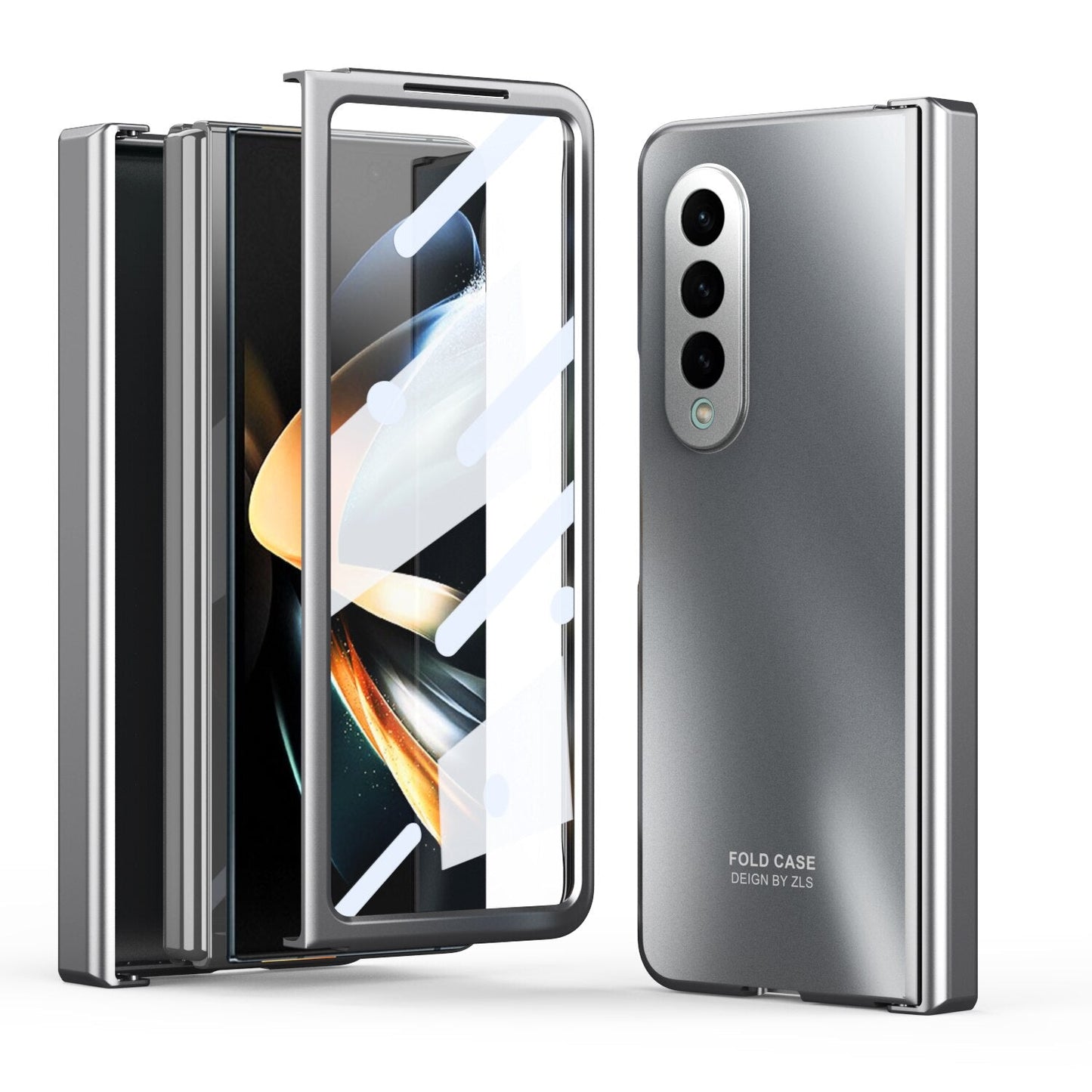 Shockproof Plating Hinge Case for Samsung Galaxy Z Fold 4