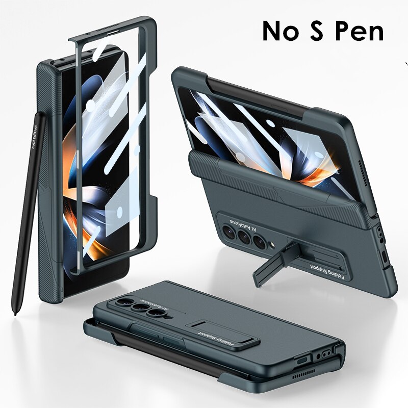 Magnetic Hinge Case WITH Side Pen Holder for Samsung Galaxy Z Fold 4