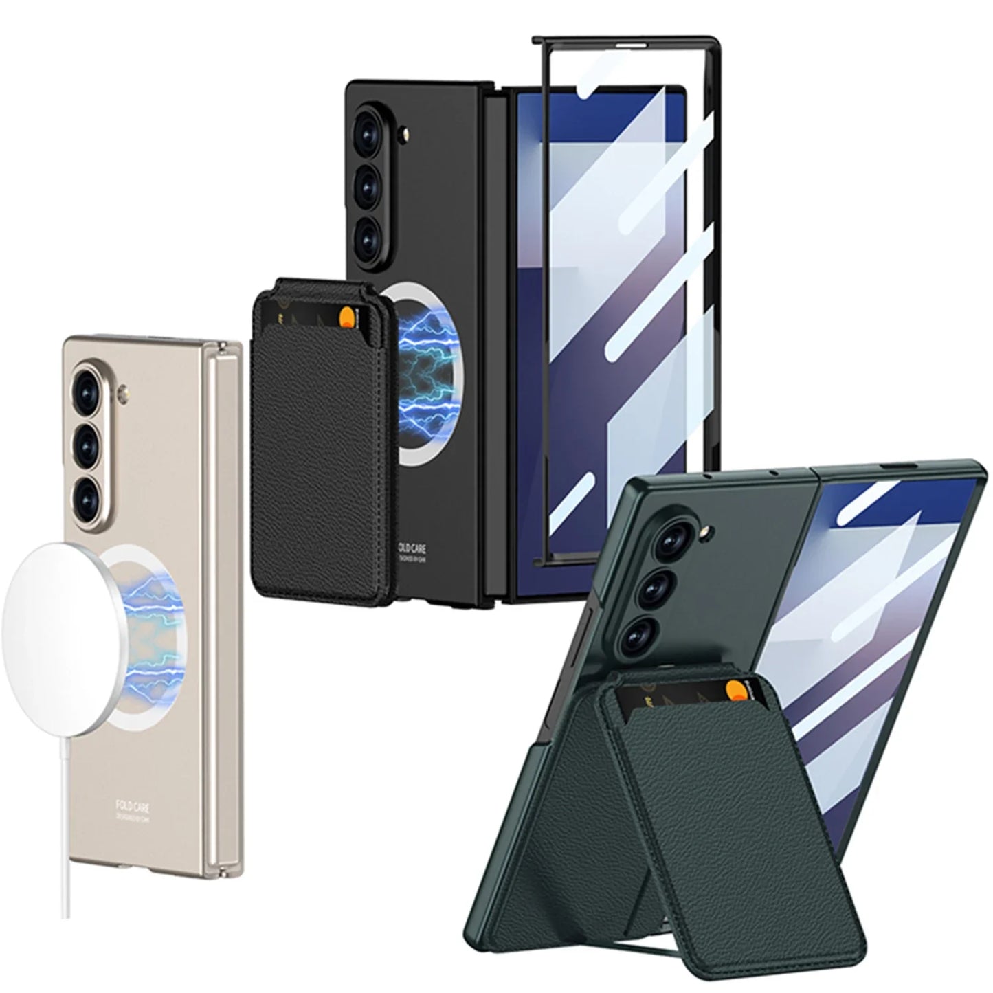 Magnetic Wallet Stand Case